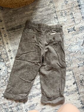 Janie jack brown tweed pants size 3T formal dress pants